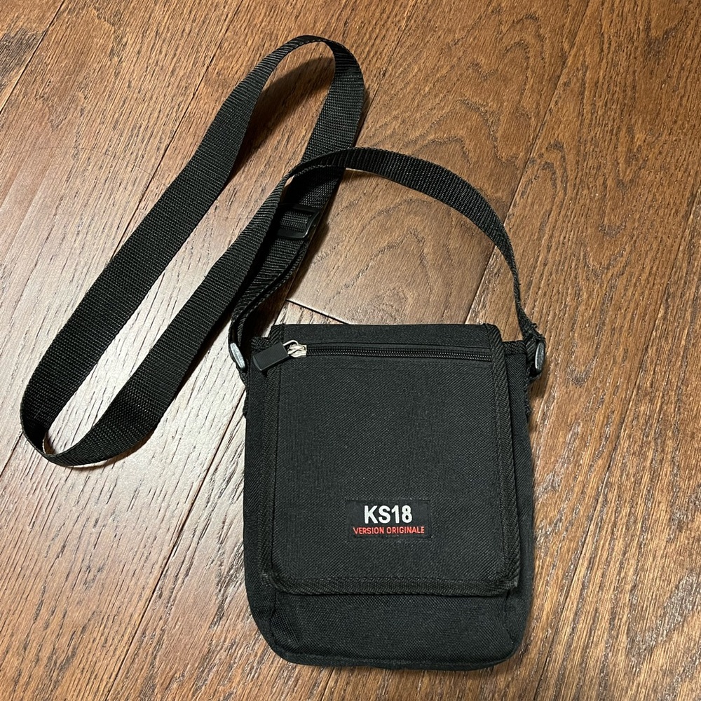 Vintage KS18 Version Originale Black Fabric Crossbody Bag
